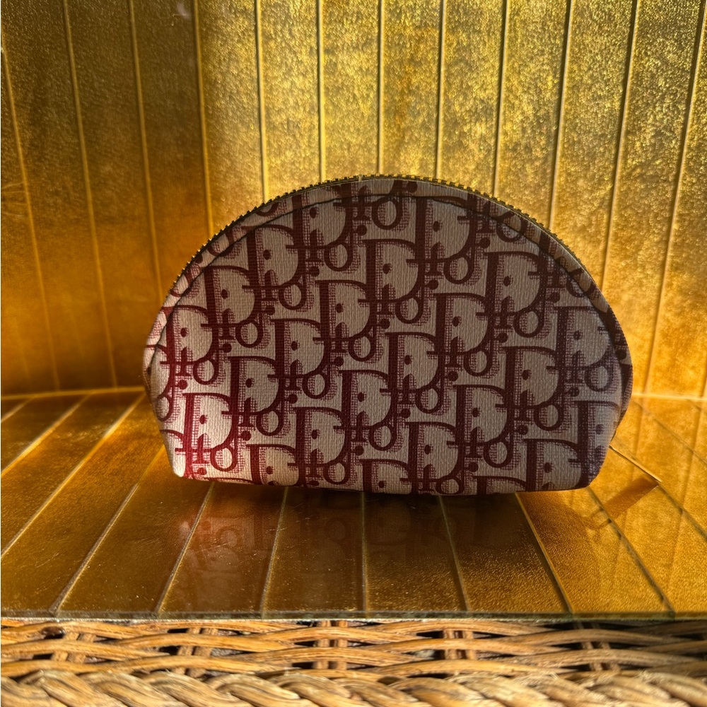 Dior cosmetic fragrance gift with purchase cosmetic bag